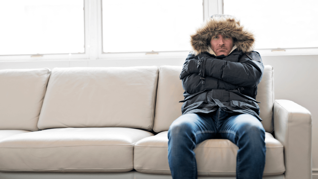 Don't be this guy this winter, get a HVAC system check.